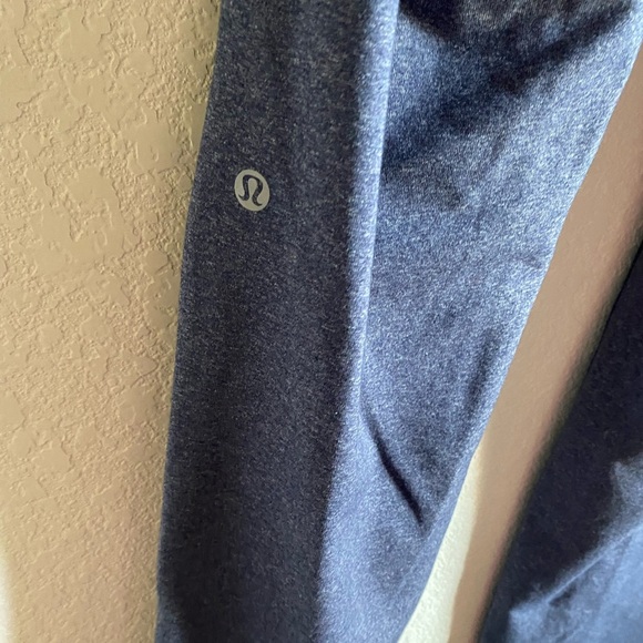 Lululemon Anti-Gravity Sweat Wicking Pant Heathered Deep Navy Athleisure Gym L - Picture 12 of 13